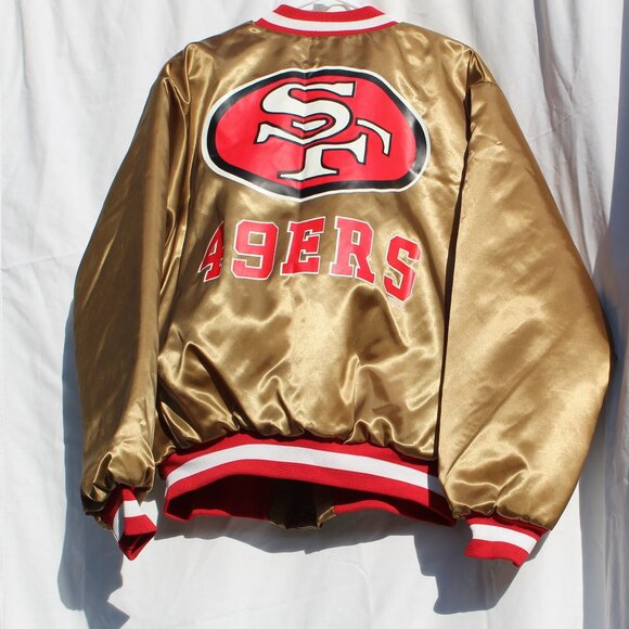Vintage Chalk Line San Francisco 49er Bomber Jacket Elastic in Prefect Condition - Picture 1 of 10
